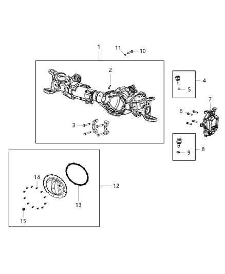 2020 Ram 5500 Differential Diagram for 68456992AA