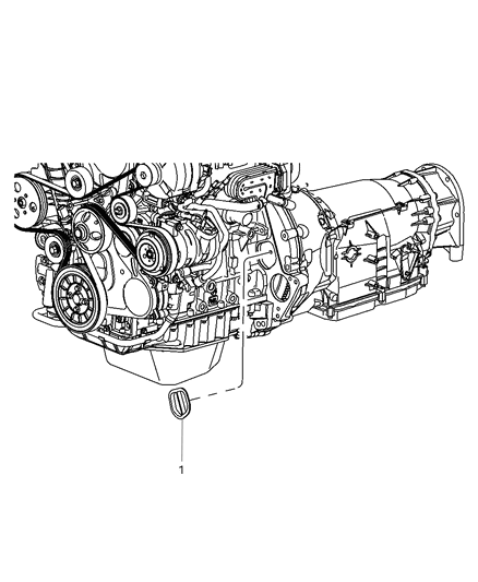 2009 Dodge Nitro Torque Converter Access Plug Diagram