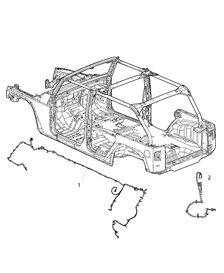 2009 Jeep Wrangler Wiring-Chassis Diagram for 68048023AA