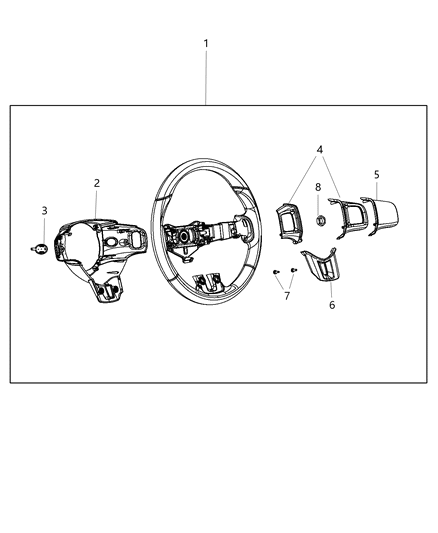 2016 Dodge Dart Wheel-Steering Diagram for 1TL36DX9AI