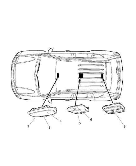 2009 Dodge Caliber Lamps Interior Diagram