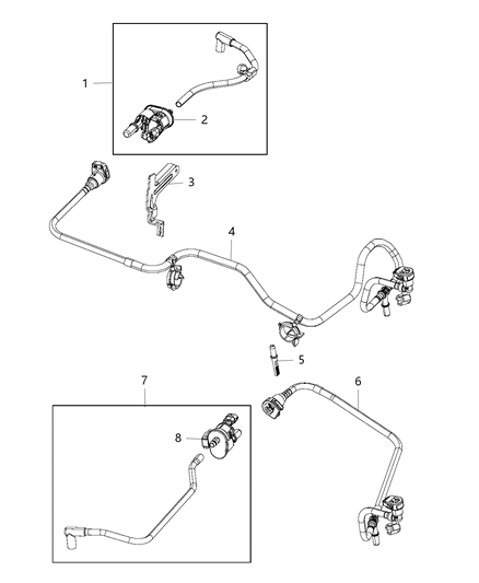 2017 Dodge Durango Emission Control Vacuum Harness Diagram