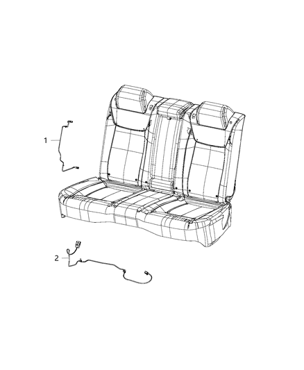 2019 Chrysler 300 Wiring - Rear Seats Diagram