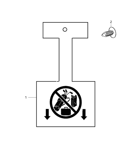 2012 Chrysler 200 Cargo Caution Convertible Top Diagram