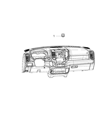 2020 Ram 3500 Cab Chassis U Connect Media & Charging Center Diagram 3
