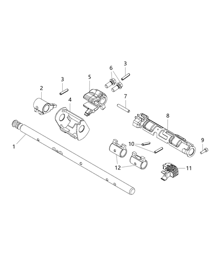 2019 Jeep Wrangler Pin-COTTER Diagram for 68332825AB