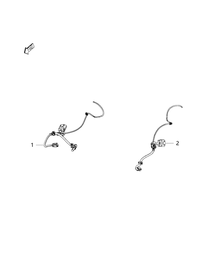 2016 Dodge Viper Wiring-Seat Cushion Diagram for 68206491AA