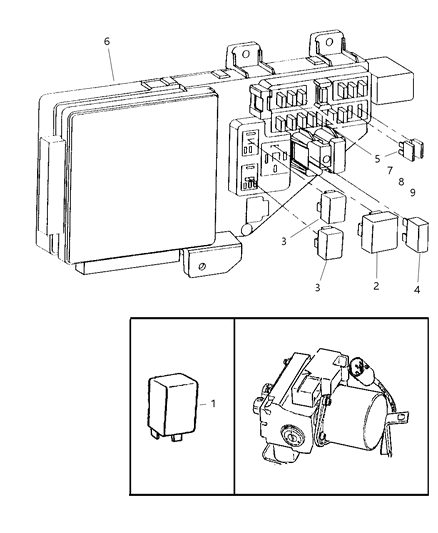 1999 Chrysler Cirrus Relays Diagram