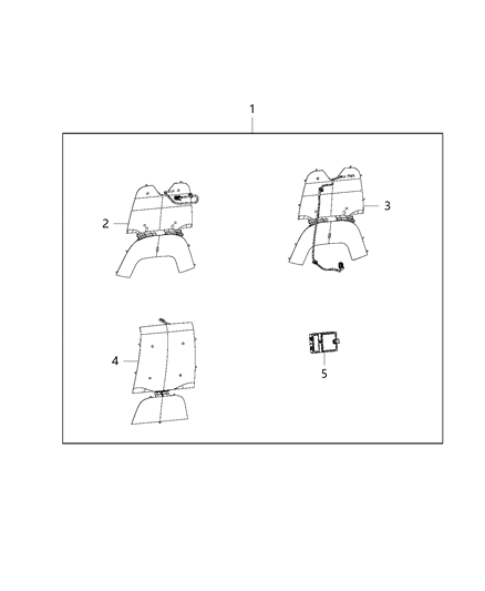 2014 Jeep Cherokee Heater Kit, Seat Diagram