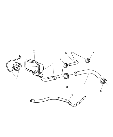 2007 Dodge Ram 3500 Pickup Fuel Filler Tube Diagram