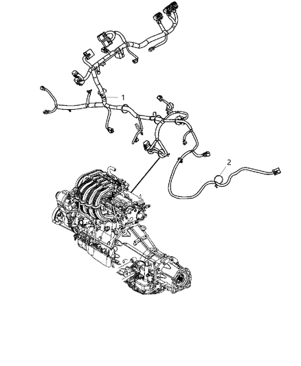 4801911AA - Genuine Mopar Wiring-Engine