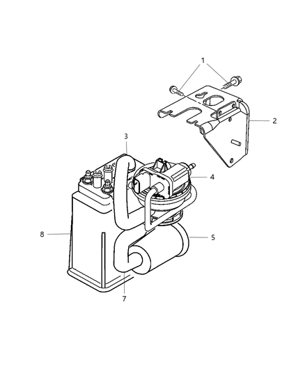 1998 Dodge Viper CANISTER-Vapor Diagram for 4669456