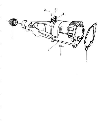 2001 Dodge Ram Van Case & Related Parts Diagram 3