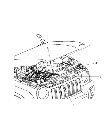 2003 Jeep Liberty Label-Emission Diagram for 53014004AB