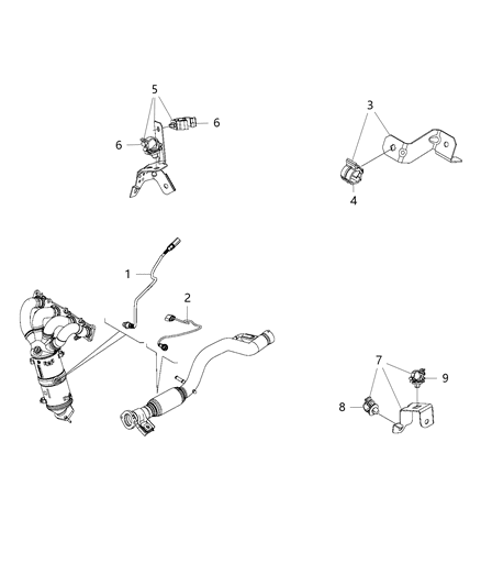 2016 Jeep Renegade Oxygen Sensors Diagram 2