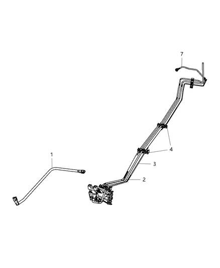 2009 Dodge Avenger Fuel Lines & Related Diagram 2