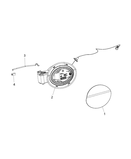 2017 Chrysler Pacifica Housing-Fuel Filler Tube Diagram for 68228470AB