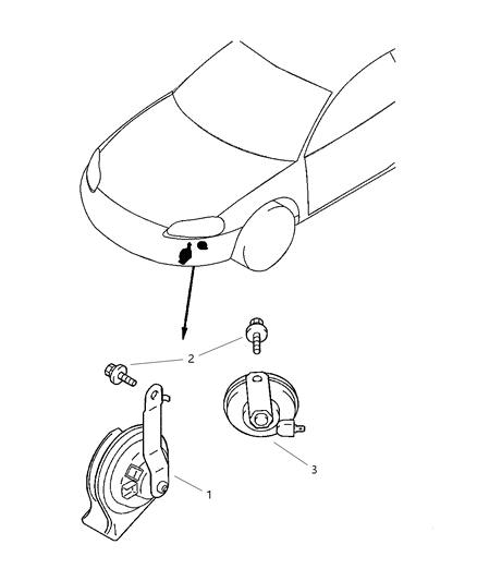 2001 Chrysler Sebring Coupe Horn Diagram