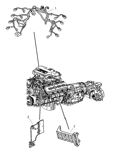 2007 Dodge Ram 3500 Wiring-Engine Diagram for 4801401AB