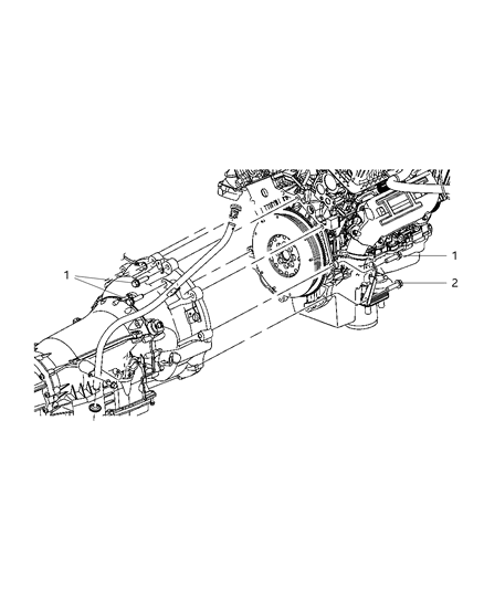 2008 Dodge Nitro Mounting Bolts Diagram 2