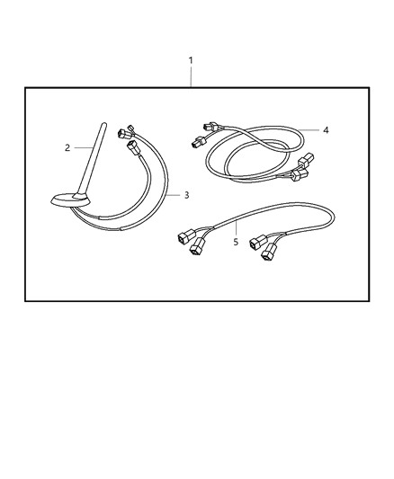 2010 Dodge Nitro Receiver Kit - Satellite Diagram