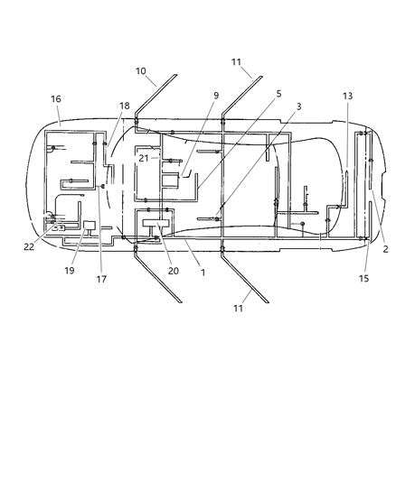 2000 Chrysler LHS Wiring-TAILLAMP Diagram for 4760075AD