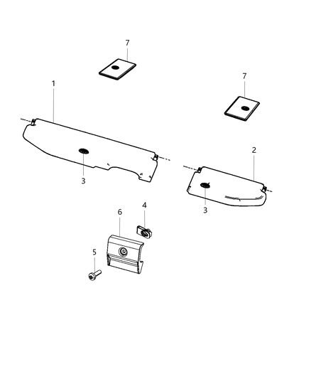 2017 Ram 2500 Floor Cargo Storage Diagram