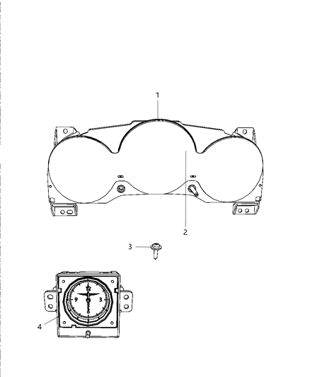 2011 Dodge Avenger Cluster-Instrument Panel Diagram for 56046521AC