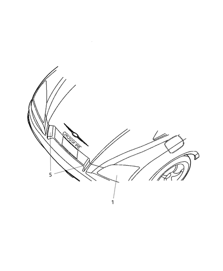 2007 Chrysler Crossfire Lamps - Rear Diagram