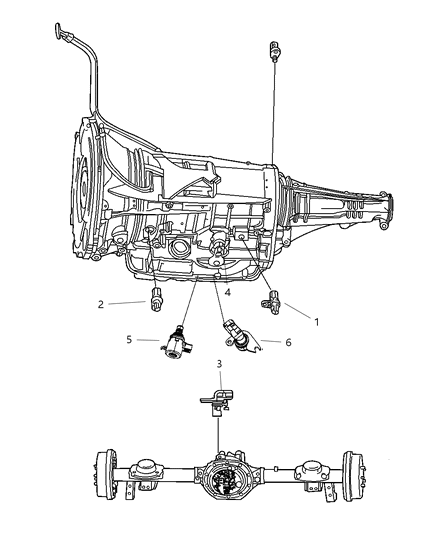 2007 Dodge Nitro Sensor (Drive Train) Diagram