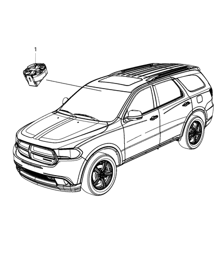 2015 Dodge Durango Modules, Overhead Diagram