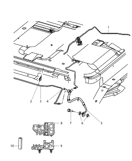 2006 Jeep Grand Cherokee Hose-Brake Diagram for 5290643AA