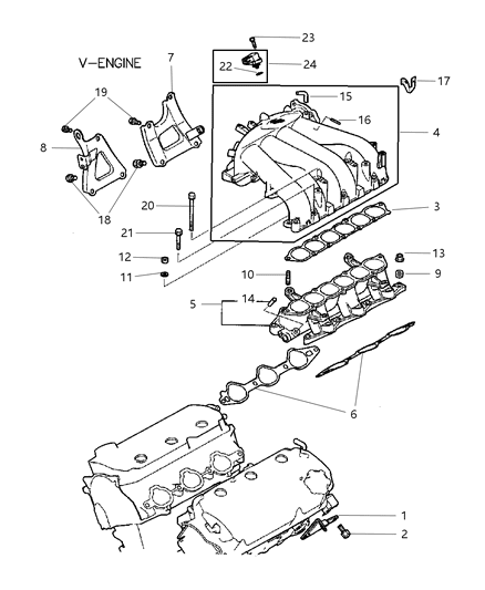 2003 Chrysler Sebring Coupe Intake Manifold Diagram 2