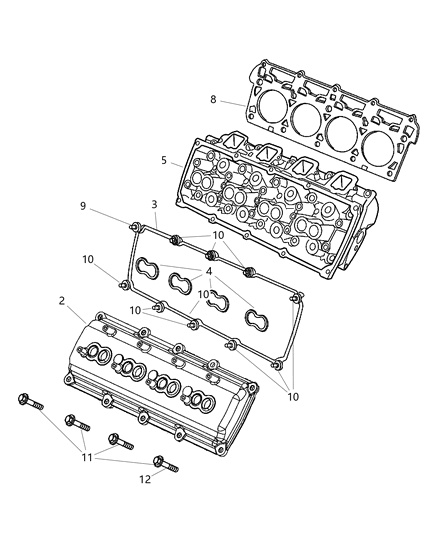 2005 Jeep Grand Cherokee Cylinder Head Diagram 3