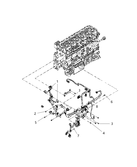 2012 Ram 3500 Wiring-Engine Diagram for 68145661AA