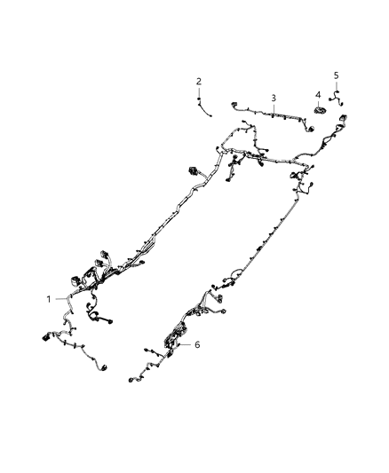 2019 Jeep Wrangler Wiring-Chassis Diagram for 68403581AC