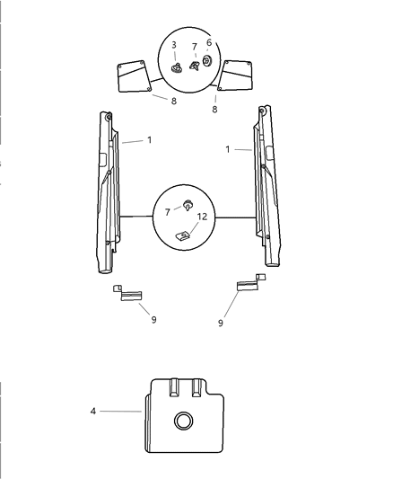 2003 Dodge Viper Shield-Fuel Tank Heat Diagram for 5290088AB