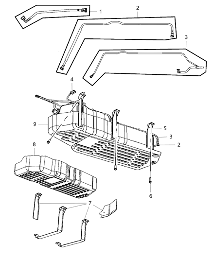 2010 Jeep Grand Cherokee Fuel Tank Diagram for 68025089AC