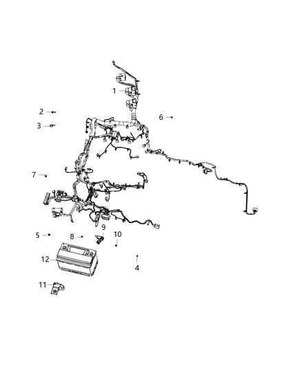 2020 Ram 1500 Classic Wiring, Battery Diagram 1