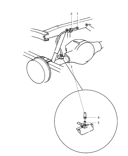 2004 Dodge Dakota Vent, Axle Diagram