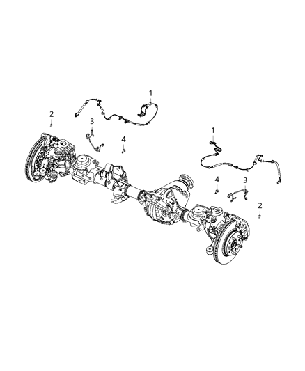 2021 Jeep Gladiator Sensors - Brake Diagram 2