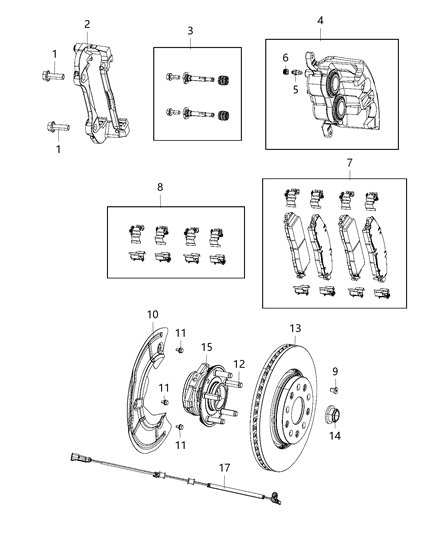 2021 Jeep Gladiator Wheel Speed Diagram for 68394210AD