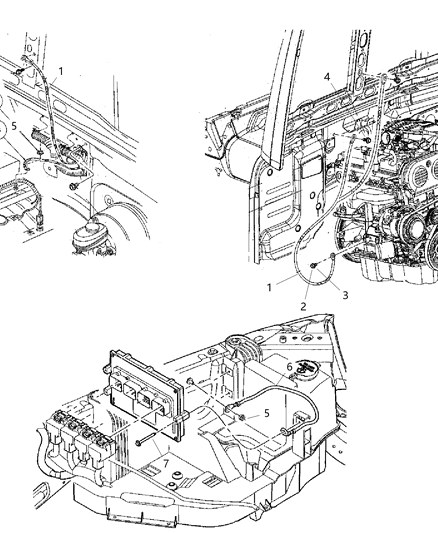 2012 Jeep Wrangler Strap-Ground Diagram for 5064283AF