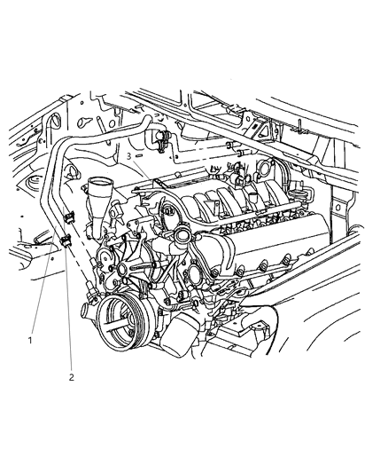 2004 Jeep Grand Cherokee Hose-Heater Return Diagram for 5102239AA