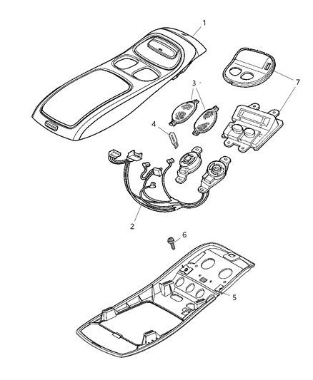 2004 Dodge Dakota Overhead Console Diagram