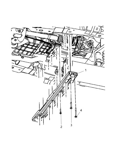 2005 Jeep Grand Cherokee Crossmember Transmission Support Diagram