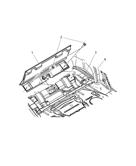 2005 Chrysler Pacifica Panel-Load Floor Diagram for XL66WL8AD