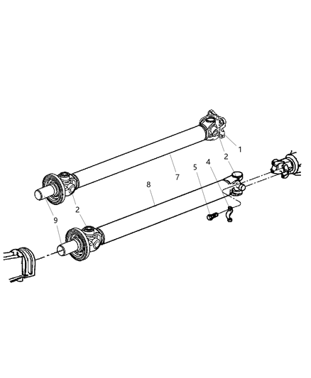 2004 Jeep Liberty Propeller Shaft Diagram 1