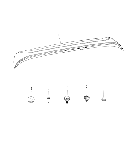 2019 Chrysler Pacifica Spoiler Diagram