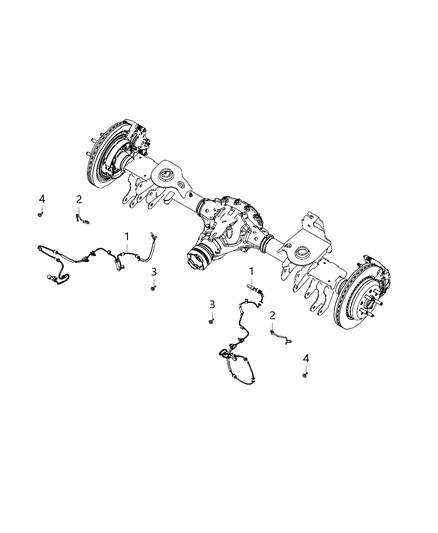 2021 Jeep Gladiator Bracket-Cable Mounting Diagram for 68349028AB